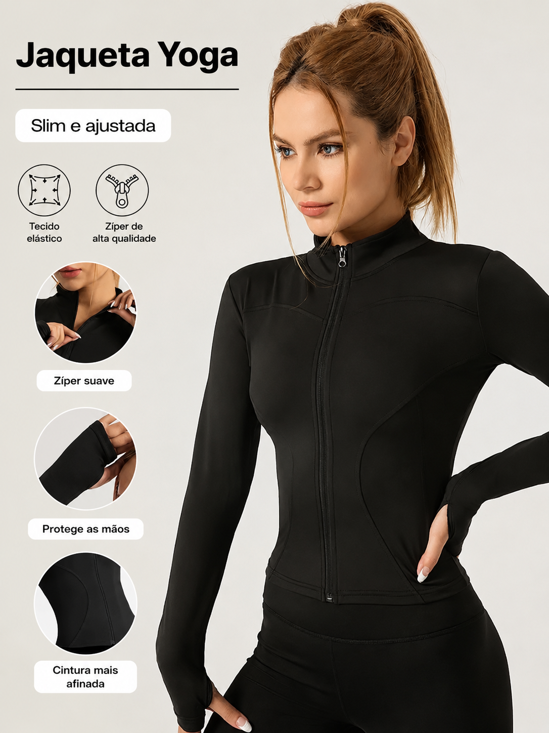 Jaqueta esportiva feminina