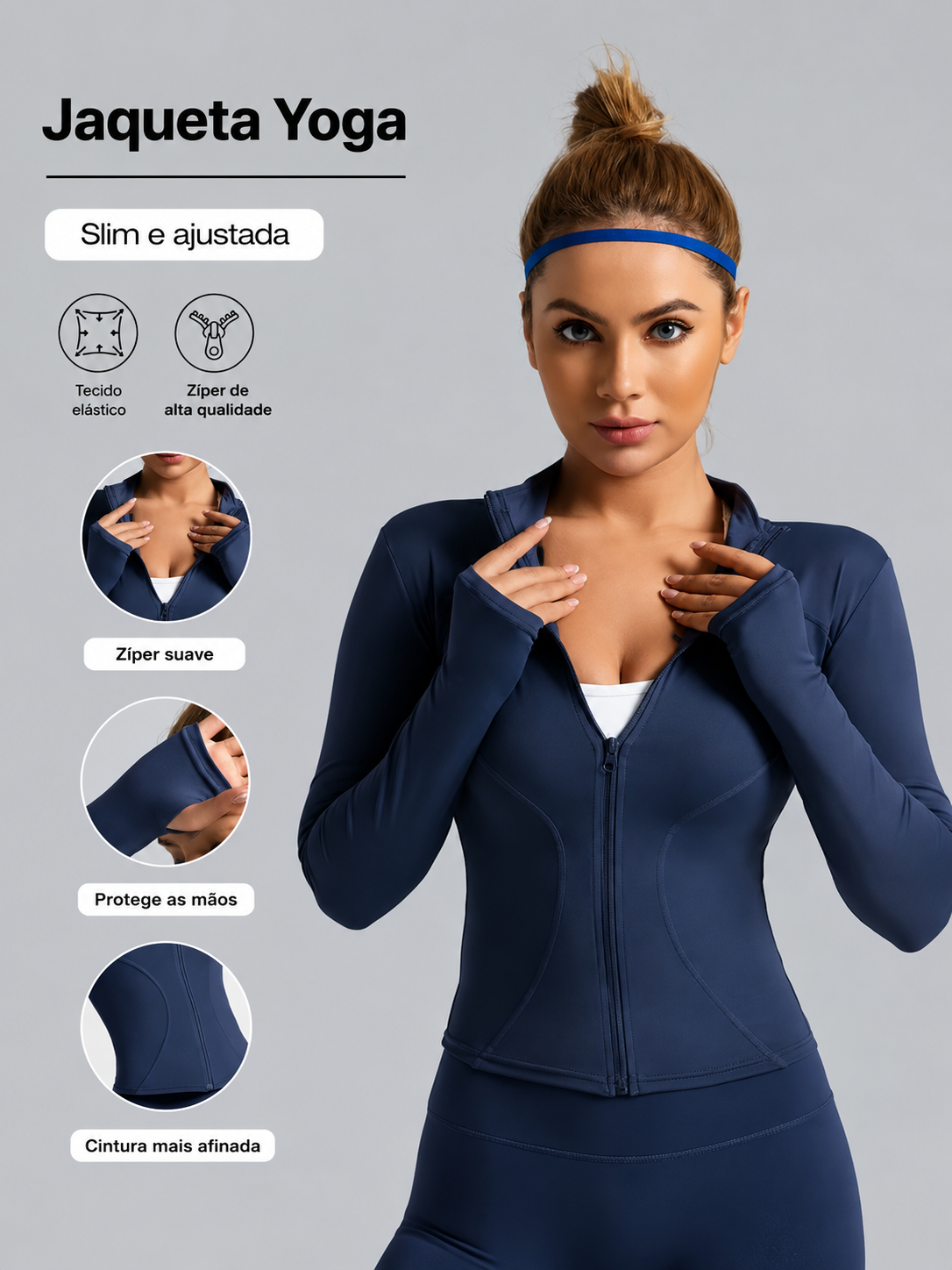Jaqueta esportiva feminina