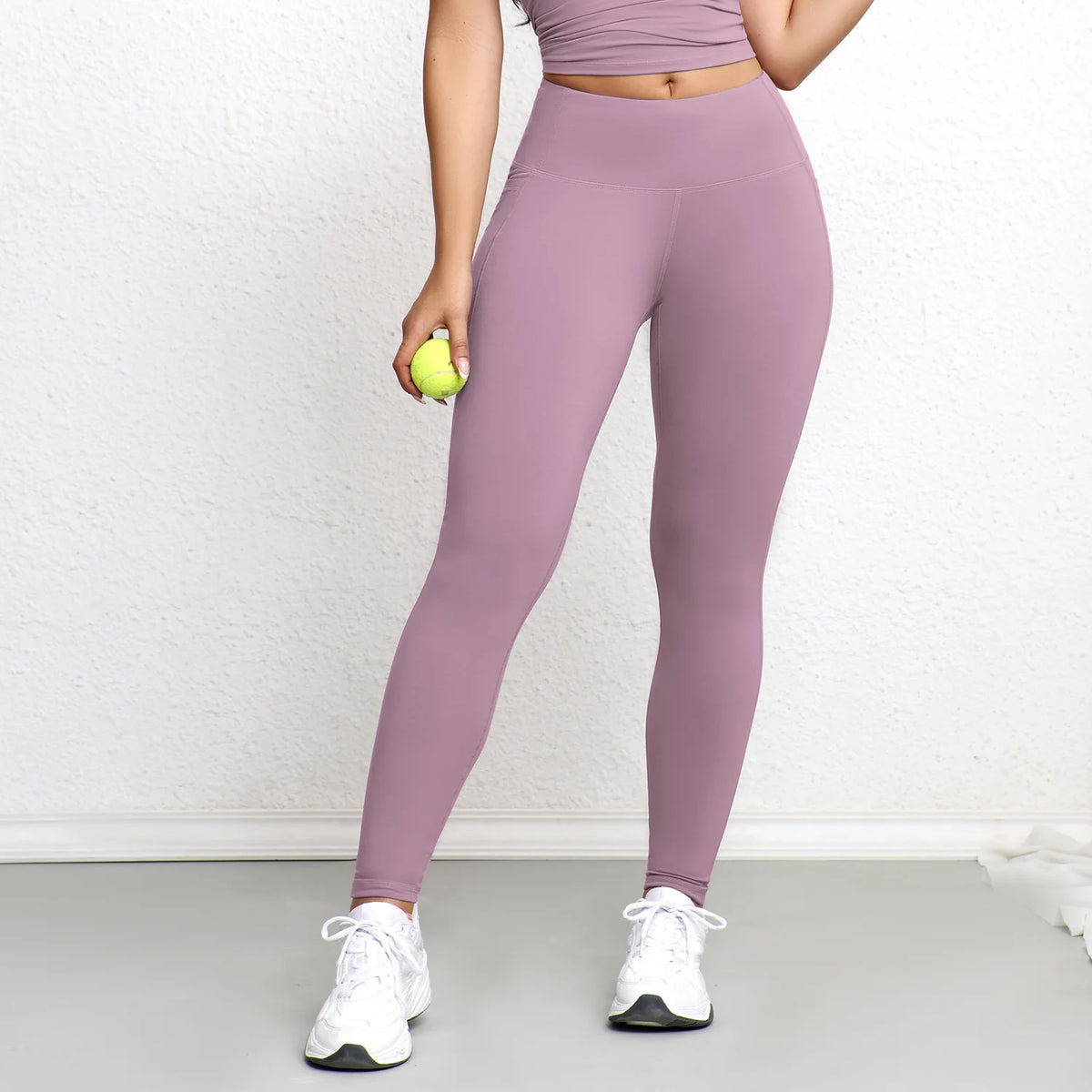 Leggings esportivas super macias com bolsos