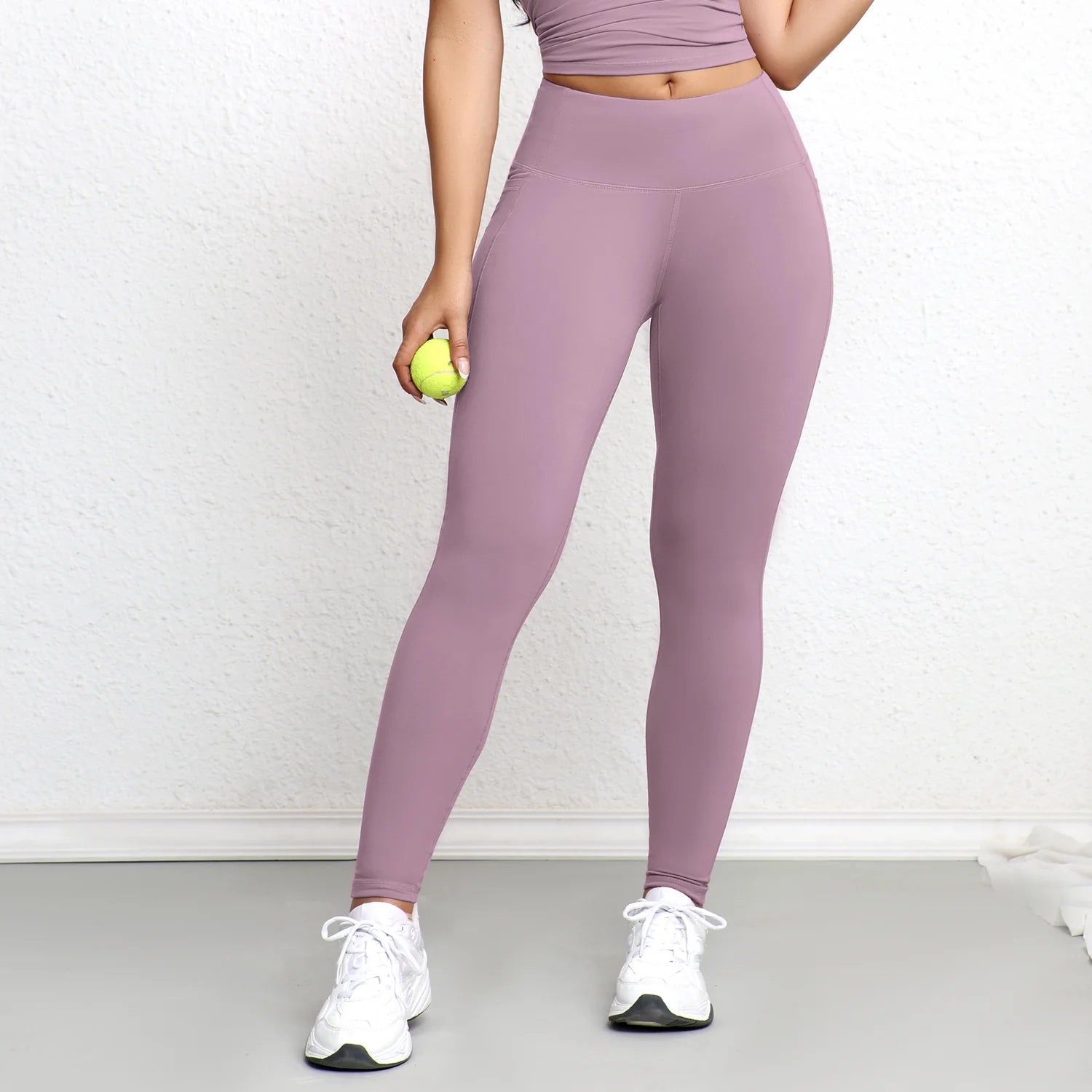 Leggings esportivas super macias com bolsos