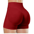 Shorts cintura alta para mulheres, Shorts  de corrida e fitness moderna, leggings de cor sólida, Shorts elásticos.