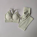 Conjunto de ginástica feminino, cintura alta, modelador de quadril, resistente a impactos, ideal para ioga, fitness, corrida e estilo.
