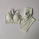 Conjunto de ginástica feminino, cintura alta, modelador de quadril, resistente a impactos, ideal para ioga, fitness, corrida e estilo.