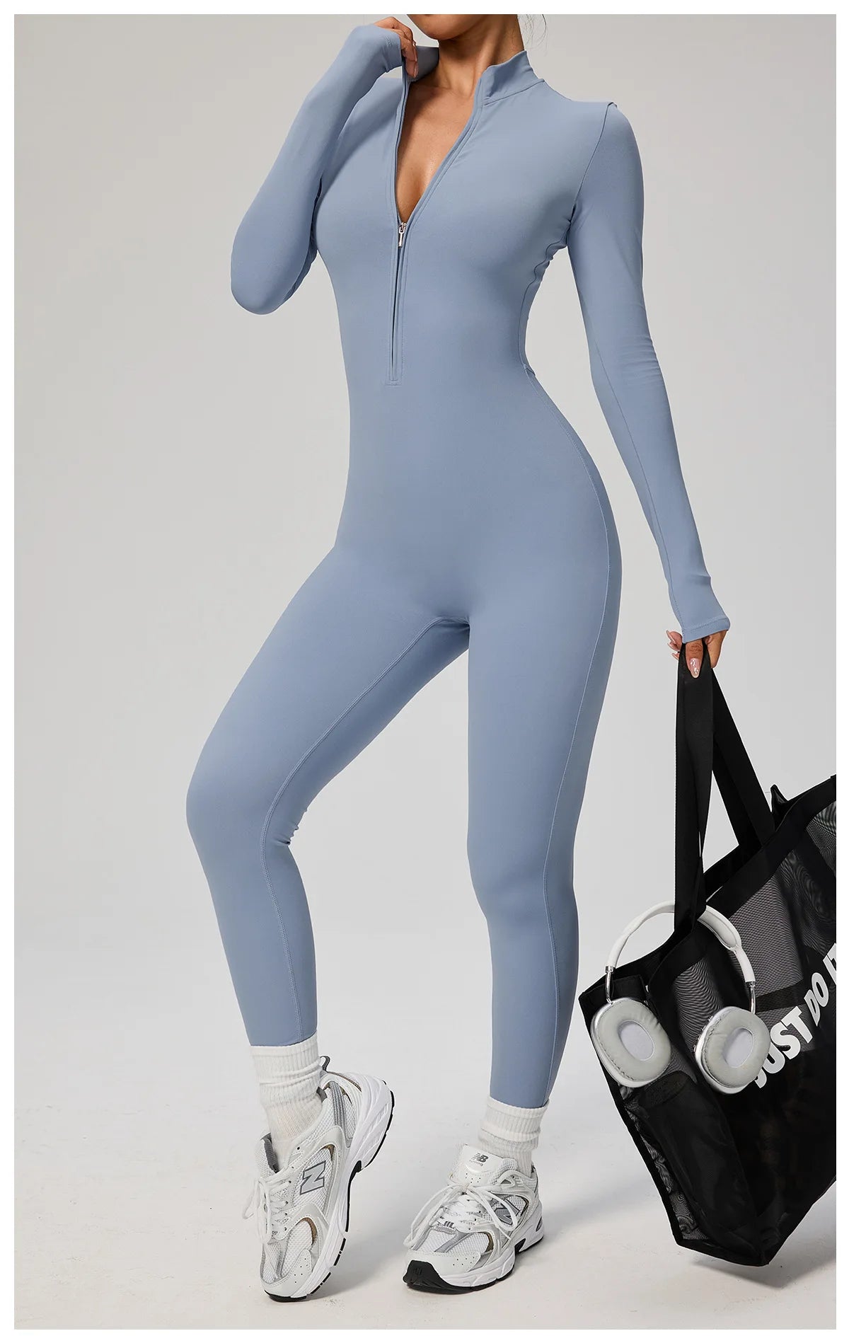 Macacão feminino SOISOU com zíper