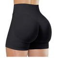 Shorts cintura alta para mulheres, Shorts  de corrida e fitness moderna, leggings de cor sólida, Shorts elásticos.