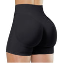 Shorts cintura alta para mulheres, Shorts  de corrida e fitness moderna, leggings de cor sólida, Shorts elásticos.