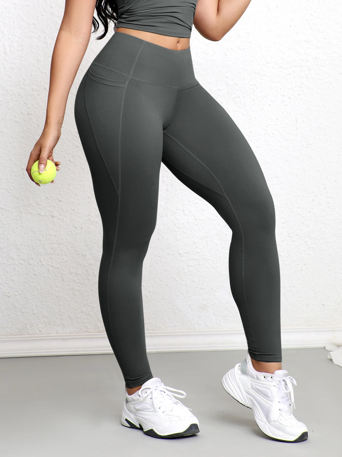 Leggings esportivas super macias com bolsos