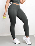 Leggings esportivas super macias com bolsos para mulheres, cintura alta, para treino, ioga, corrida, academia e fitness.