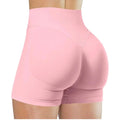 Shorts cintura alta para mulheres, Shorts  de corrida e fitness moderna, leggings de cor sólida, Shorts elásticos.