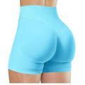Shorts cintura alta para mulheres, Shorts  de corrida e fitness moderna, leggings de cor sólida, Shorts elásticos.