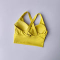 Sutiã esportivo feminino de alta intensidade e à prova de choque, tudo-em-um, para corrida, ioga e fitness. Top profissional para todas as estações.