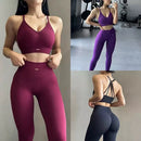 Conjunto de ginástica feminino, cintura alta, modelador de quadril, resistente a impactos, ideal para ioga, fitness, corrida e estilo.