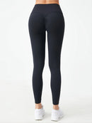 Calça comprida Fitness feminina, cintura alta, secagem rápida, modeladora de quadril, justa, ideal para corrida, exercícios e treino