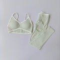 Conjunto Esportivo Feminino de 2 Peças: Calça Push-Up com Costas Vazadas, Top de Ginástica Fitness, Legging de Cintura Alta para Treino, Calça Legging Sem Costura.