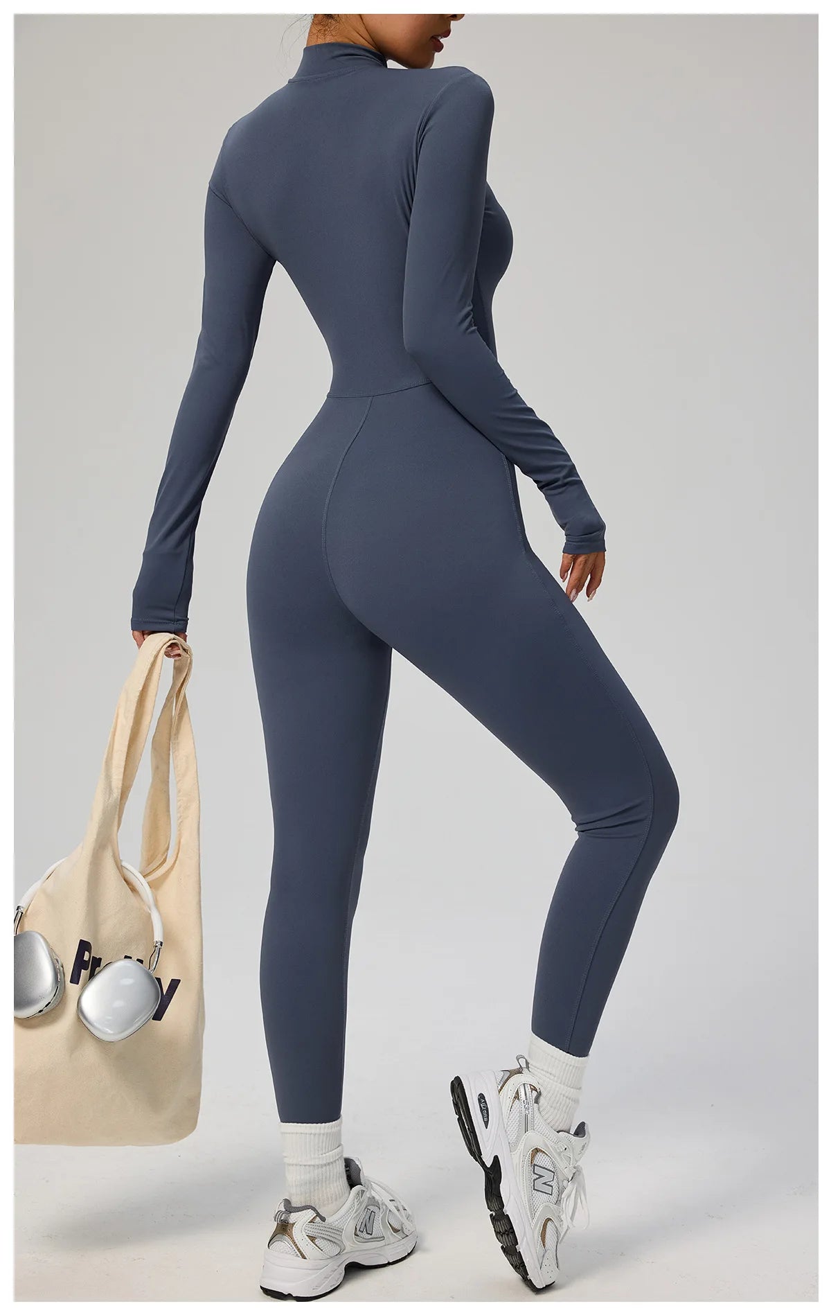 Macacão feminino SOISOU com zíper