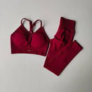 Conjunto de ginástica feminino, cintura alta, modelador de quadril, resistente a impactos, ideal para ioga, fitness, corrida e estilo.